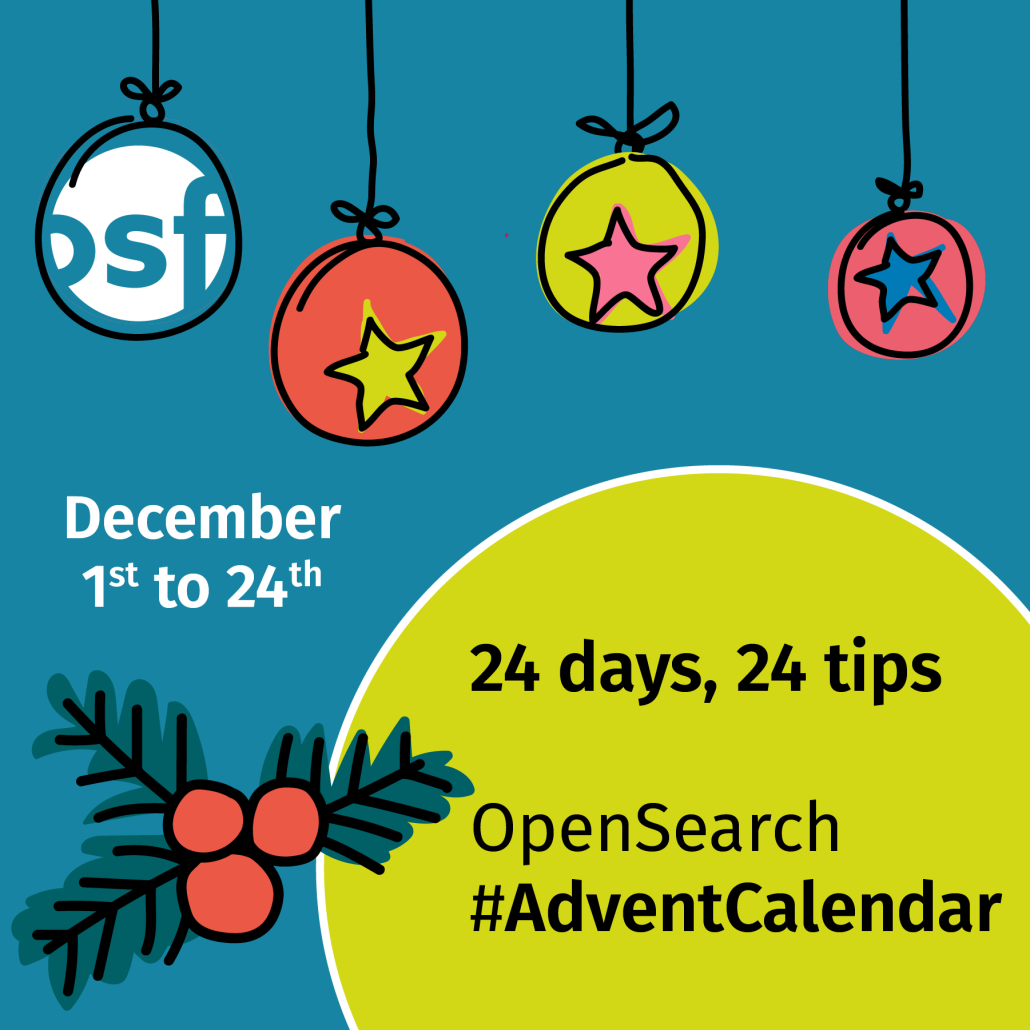 Advent Calendar Open Search Foundation