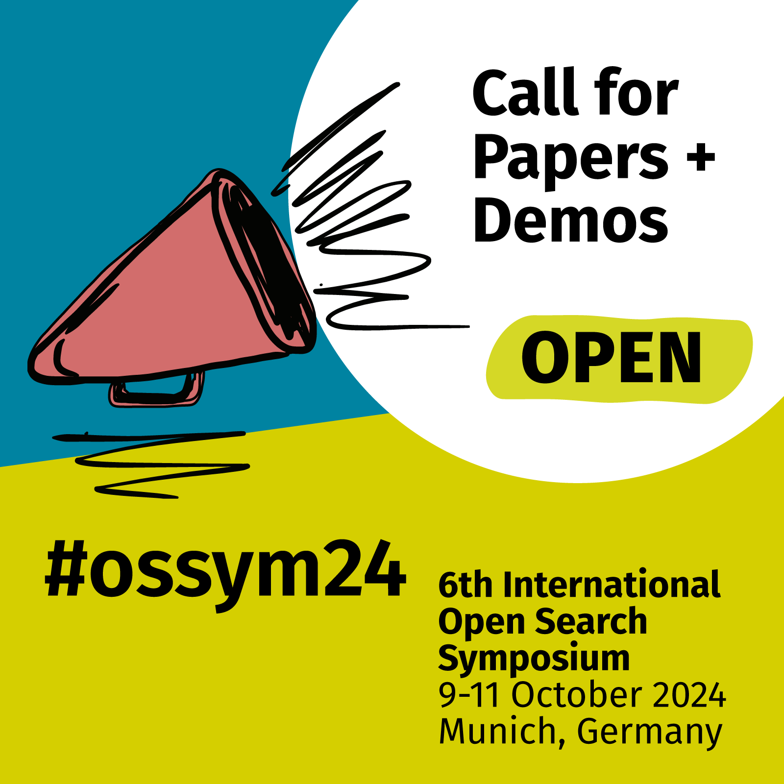 #ossym24 - Call for Papers and Demos keyvisual