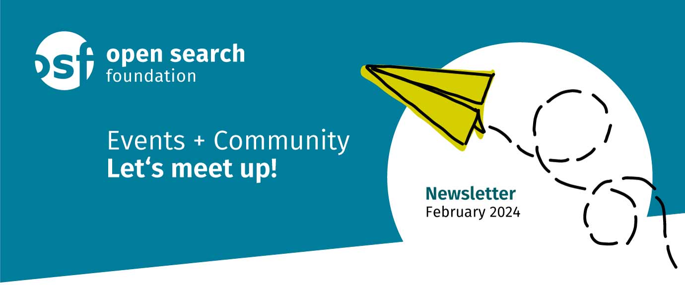 Events + Community: Let's meet up! Header Newsletter 2024/02